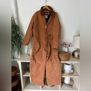 👷‍♂️Vintage Walls Blizzard Pruf Canvas Coveralls Mens Large/Short Insulated